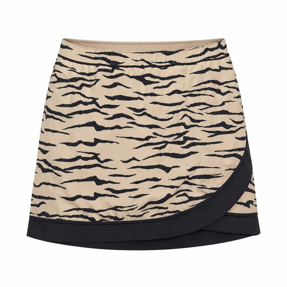 Chicos Zenergy Tiger Print Active Skort Plus Size 18 Tulip Hem Athleisure golf‎